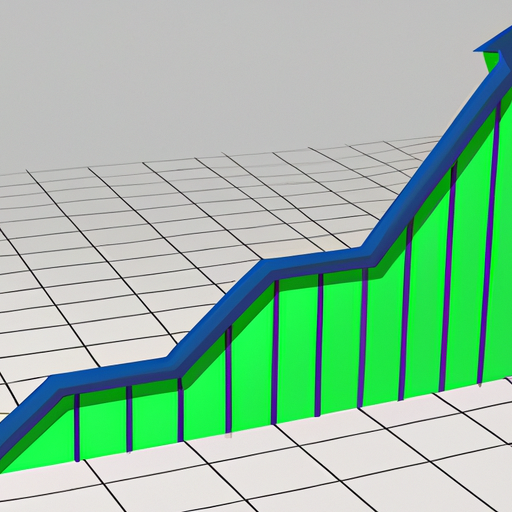 Graph showing upward growth trajectory